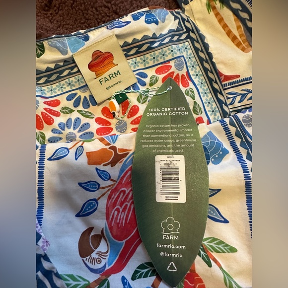 Farm Rio Poplin Playsuit Romper - Net a Porter - NWT - Picture 3 of 5